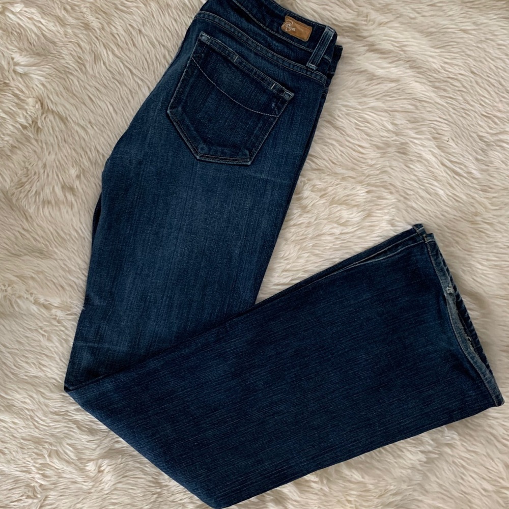 PAIGE Hidden Hills Women’s Bootcut Jeans Size 29 Denim Trendy Western Boho EUC